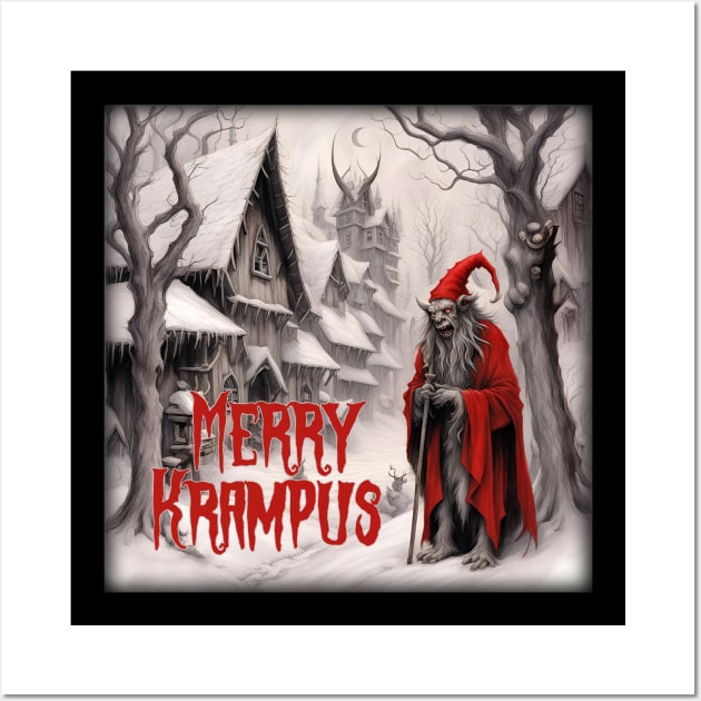 Merry Krampus Wall Art by GarfunkelArt